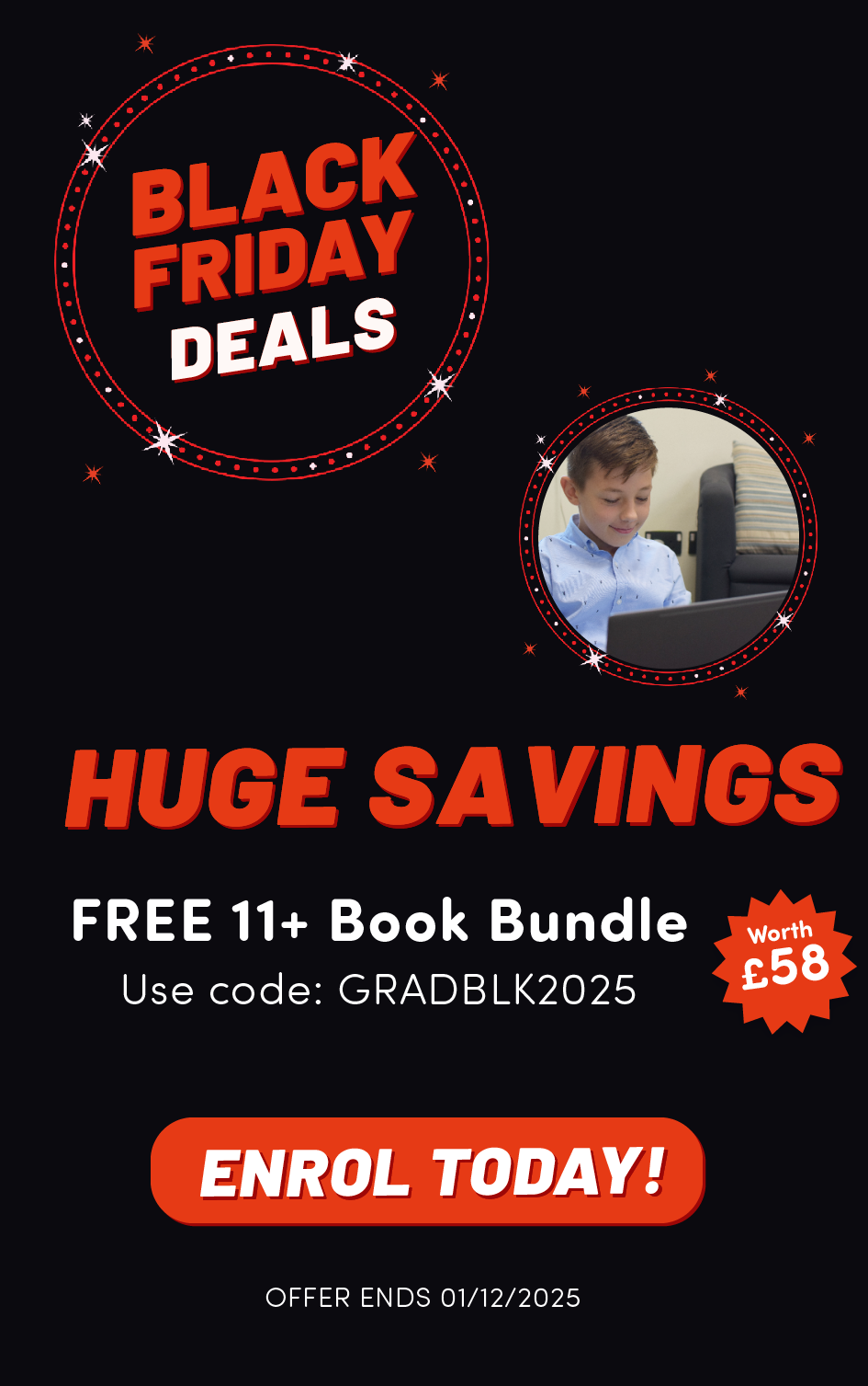 Year 5 11 plus tuition - Black Friday Offers