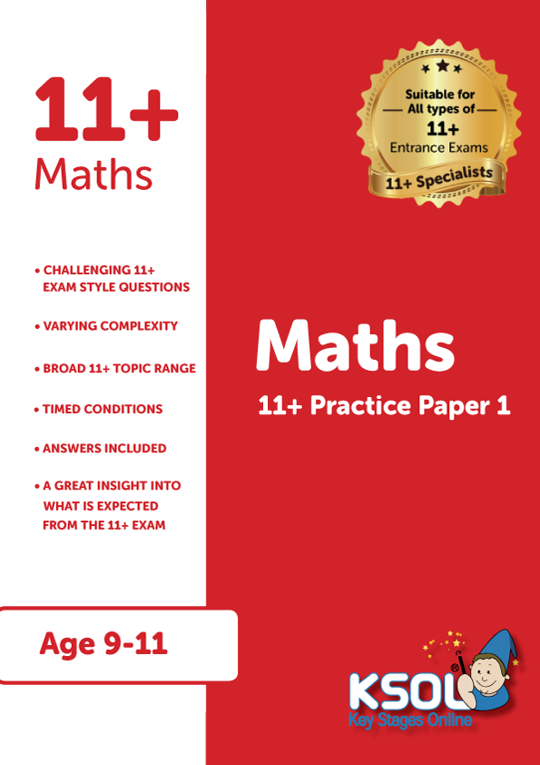11 plus Maths practice paper 1