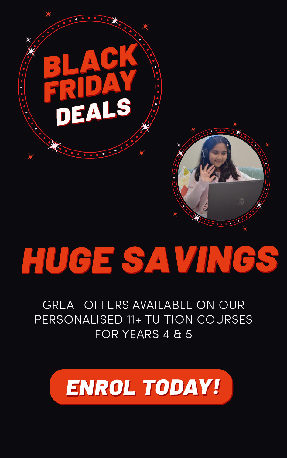 Year 5 11 plus tuition - Black Friday Offers