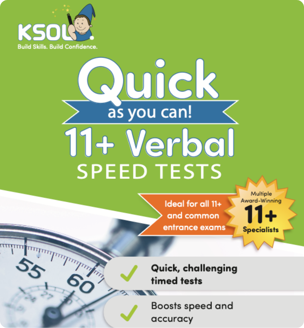 11+ Quick as you Can Verbal Reasoning